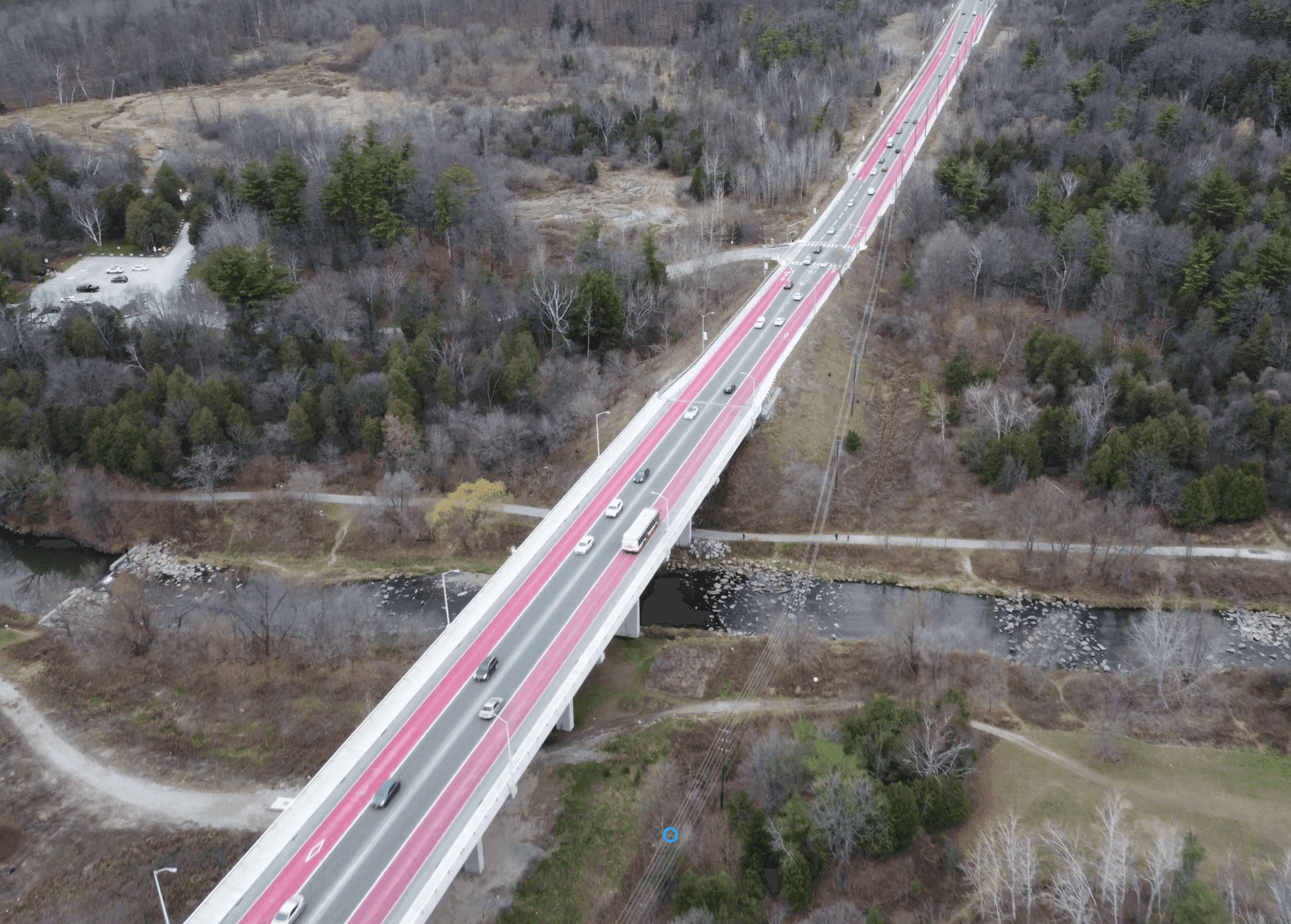 Red Resin Bus Lane