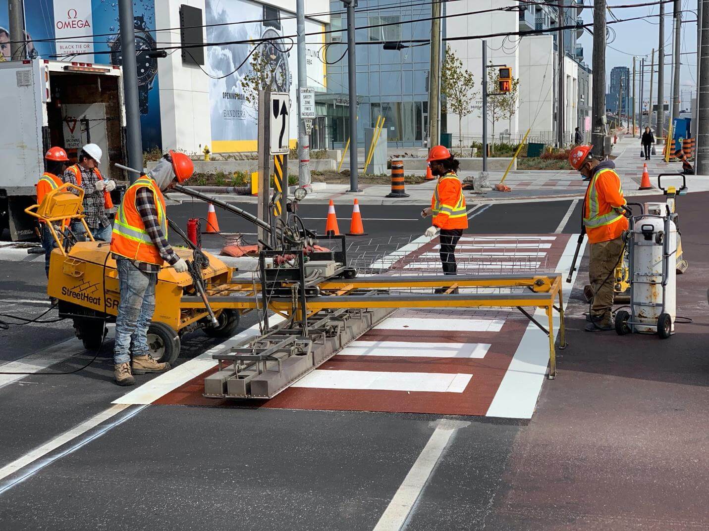 Stamped Asphalt Crosswalk
