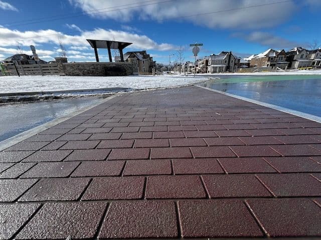TrafficPatternsXD aggregate-reinforced preformed thermoplastic crosswalk — premium durability decorative pavement marking for high-traffic Canadian intersections