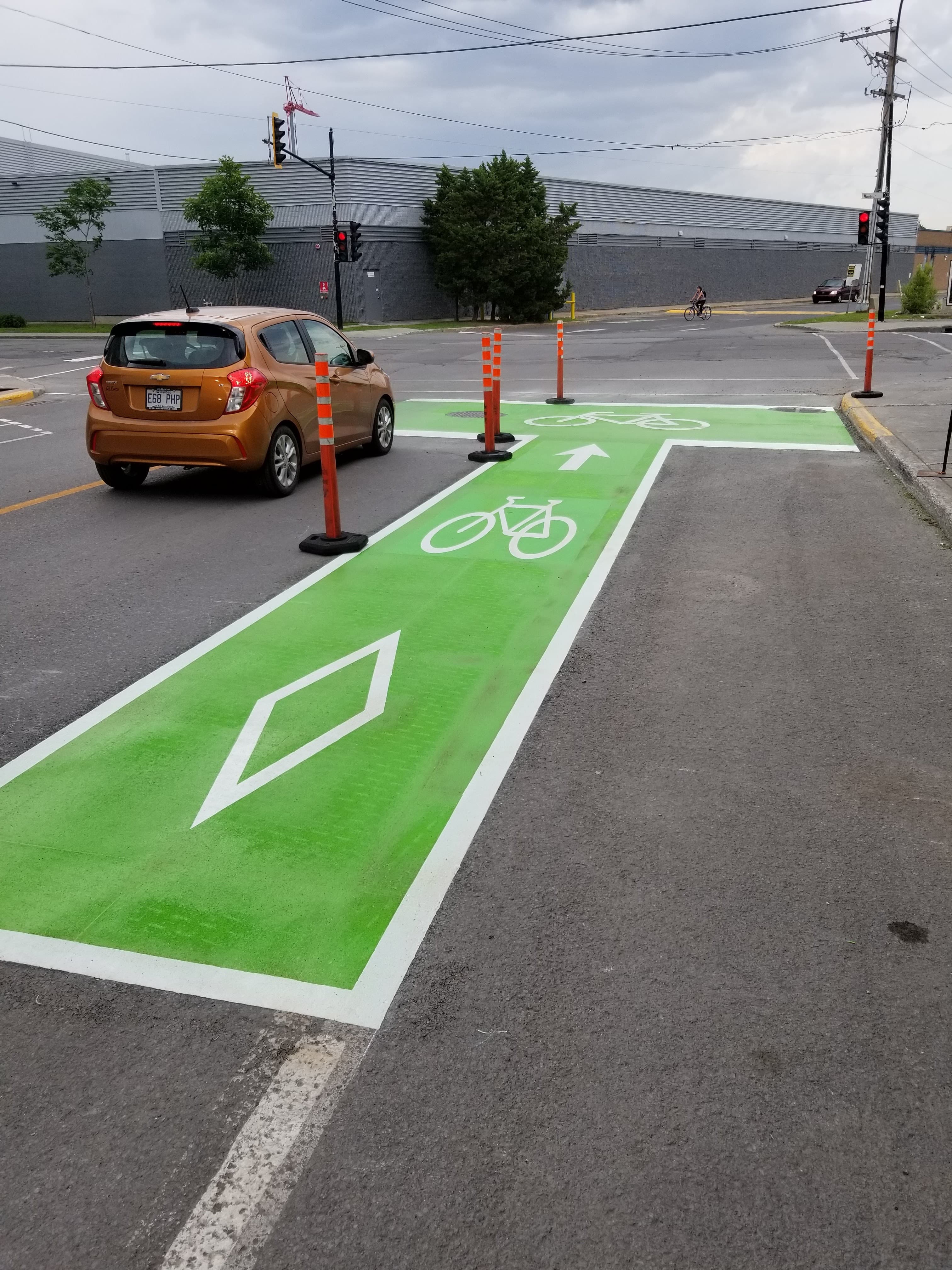 Bike Lanes surface systems by HUB — Canadian installation — installation photo 2
