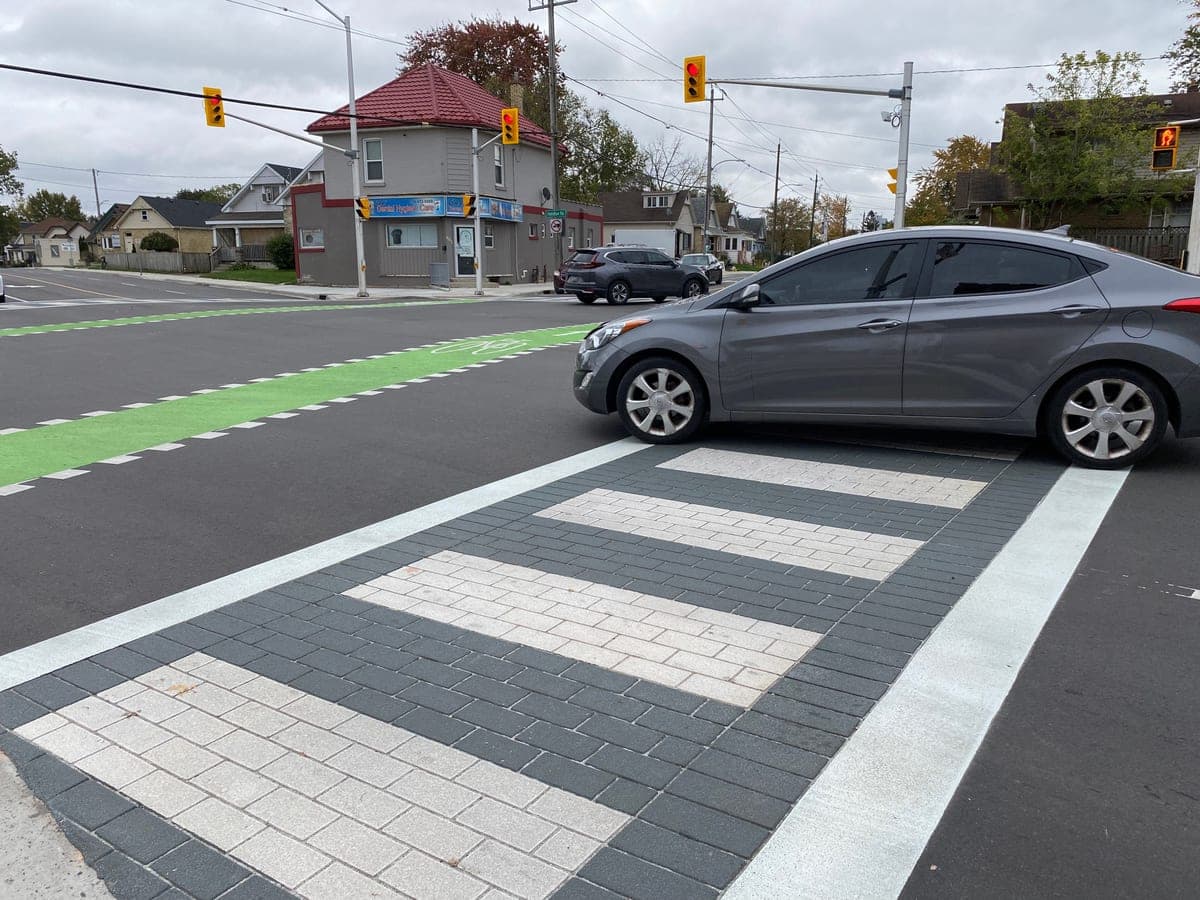 Bike Lanes surface systems by HUB — Canadian installation — installation photo 8