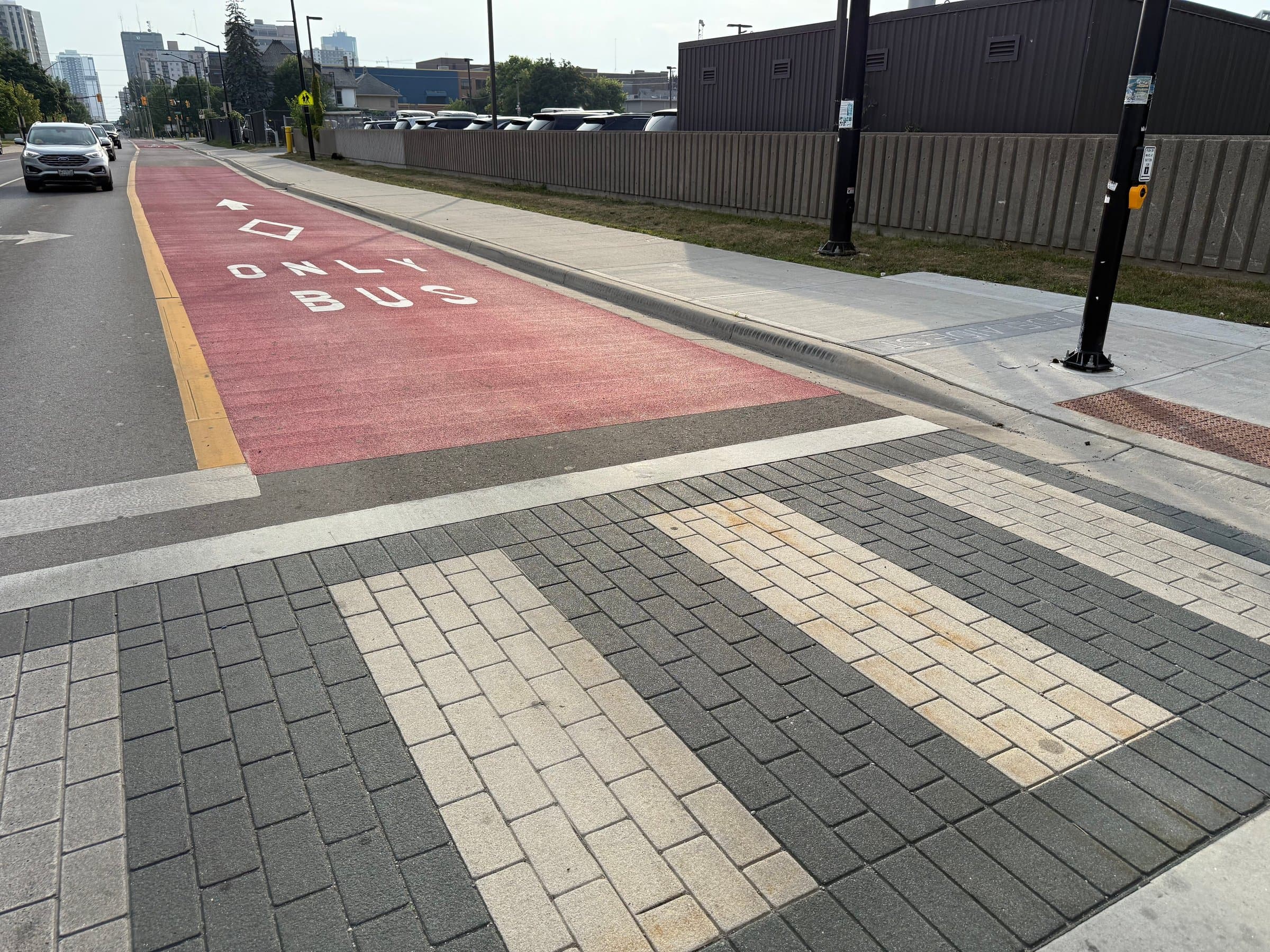Bus Lanes surface systems by HUB — Canadian installation — installation photo 5