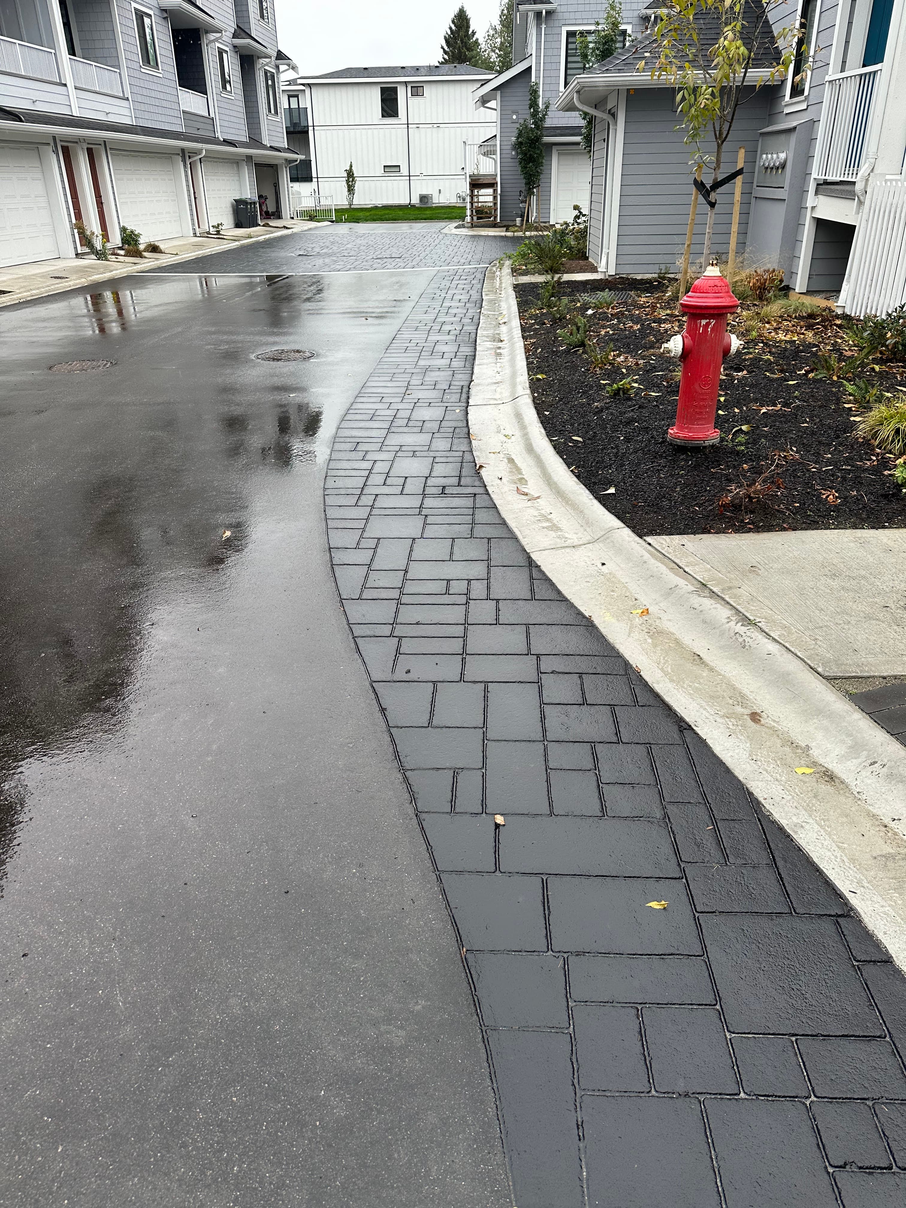 Townhomes surface systems by HUB — Canadian installation — installation photo 2
