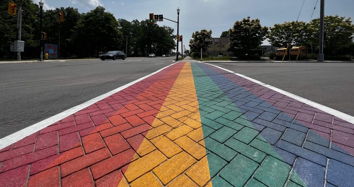 Rainbow Crosswalk — Simcoe, ON