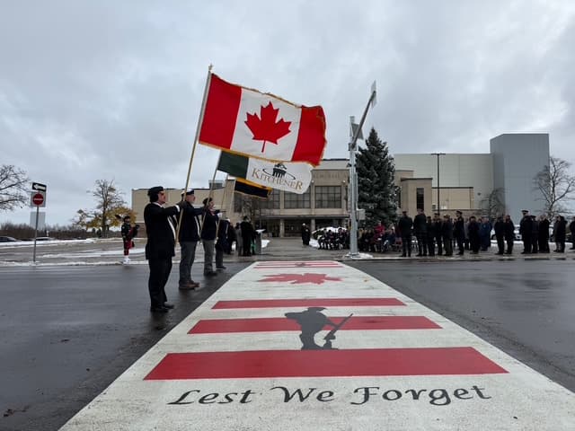 Veterans Crosswalk: Community Branding with TrafficPatterns® in Kitchener
