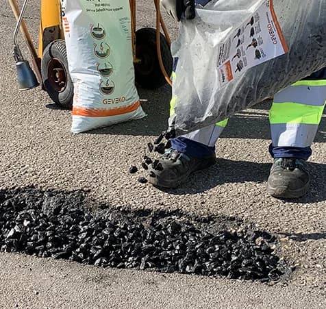 ChipFill decorative pavement by HUB Surface Systems — Aggrefill Application